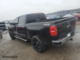 2015 Chevrolet Silverado 1500 LTZ with VIN 3GCUKSEC2FG109798, listed as a Copart auction lot 43343845 with 159,044 mi miles and Salvage Title. Bid and sale history available at carsss.com. Image 2.