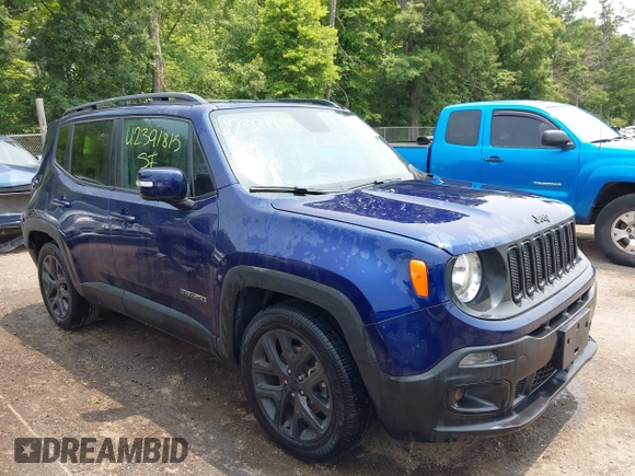 2018 Jeep Renegade Latitude z VIN ZACCJABB8JPH95034, wystawiony jako IAAI lot #42391815 z przebiegiem 47 562 mil mil oraz . Historia ofert i sprzedaży dostępna na DreamBid. Obrazek 1.