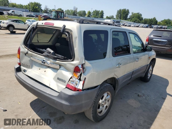2004 Mazda Tribute DX with VIN 4F2YZ02B74KM13874, listed as a Copart auction lot 65422864 with 288,215 mi miles and Salvage Title. Bid and sale history available at carsss.com. Image 3.