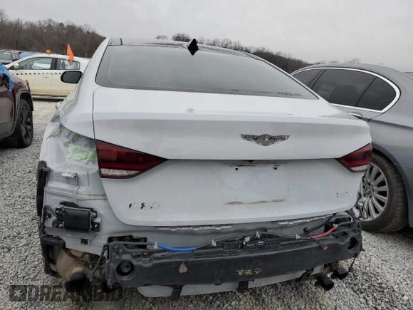 2019 Genesis G80 3.3T Sport with VIN KMHGN4JB4KU299586, listed as a Copart auction lot 85801754 with 50,162 mi miles and Salvage Title. Bid and sale history available at carsss.com. Image 6.