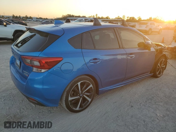 2020 Subaru Impreza Special Sports with VIN 4S3GTAM62L3702303, listed as a Copart auction lot 80070144 with 78,777 mi miles and Salvage title. Bid and sale history available at DreamBid. Image 3.