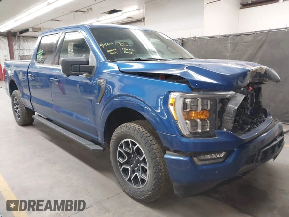 2022 Ford F-150 XL with VIN 1FTFW1E82NKE39483, listed as a IAAI auction lot 42591423 with 51,701 mi miles and . Bid and sale history available at DreamBid. Image 1.