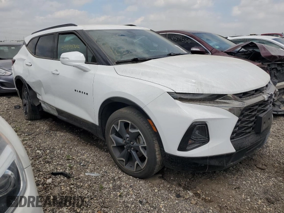 2019 Chevrolet Blazer RS z VIN 3GNKBJRS4KS566498, wystawiony jako Copart lot #55975745 z przebiegiem 62 290 mil mil oraz Szkoda całkowita • Salvage title. Historia ofert i sprzedaży dostępna na DreamBid. Obrazek 4.