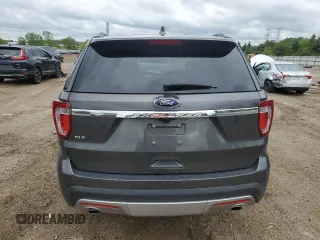 2017 Ford Explorer XLT with VIN 1FM5K7D8XHGB77436, listed as a Copart auction lot 57782975 with 41,704 mi miles and Salvage title. Bid and sale history available at DreamBid. Image 6.