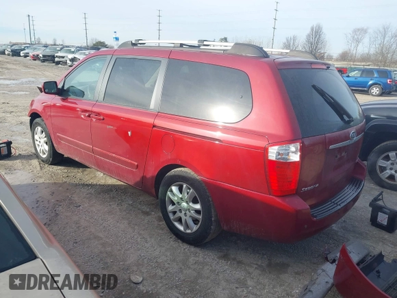 2008 Kia Sedona LX with VIN KNDMB233186264043, listed as a IAAI auction lot 41462661 with 183,763 mi miles. Bid and sale history available at carsss.com. Image 3.