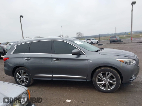 2015 Infiniti QX60 with VIN 5N1AL0MMXFC532738, listed as a IAAI auction lot 41995957 with 155,495 mi miles. Bid and sale history available at carsss.com. Image 13.