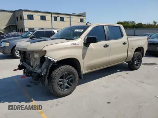 2022 Chevrolet Silverado 1500 LT Trail Boss with VIN 3GCUDFET0NG580297, listed as a Copart auction lot 74712344 with 64,717 mi miles and Salvage Title. Bid and sale history available at DreamBid. Image 1.