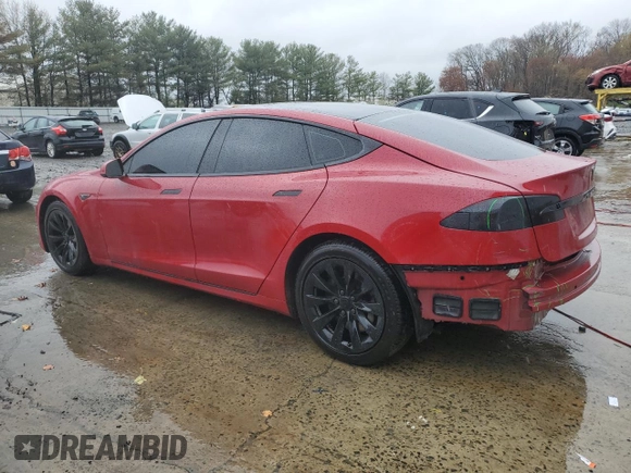2016 Tesla Model S 90D with VIN 5YJSA1E24GF153482, listed as a Copart auction lot 52727105 with 91,396 mi miles and Salvage Title. Bid and sale history available at DreamBid. Image 2.