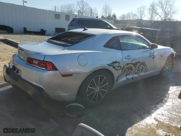 2014 Chevrolet Camaro LS with VIN 2G1FA1E38E9210996, listed as a Copart auction lot 46479135 with 158,871 mi miles and Non Repairable. Bid and sale history available at carsss.com. Image 3.