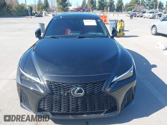 2021 Lexus IS with VIN JTHGZ1B29M5038391, listed as a IAAI auction lot 41647851 with 45,446 mi miles. Bid and sale history available at carsss.com. Image 12.