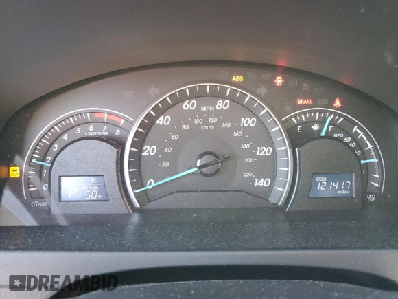 2012 Toyota Camry L with VIN 4T1BF1FKXCU104395, listed as a Copart auction lot 51290425 with 121,417 mi miles and Salvage Title. Bid and sale history available at carsss.com. Image 9.