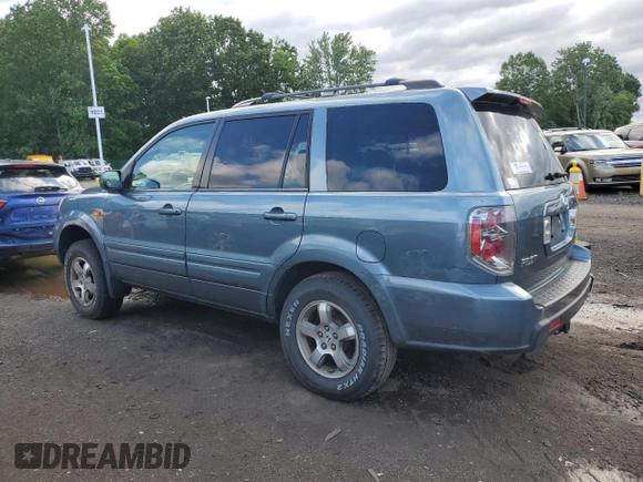 2007 Honda Pilot EX-L with VIN 2HKYF18507H528092, listed as a Copart auction lot 61456745 with 251,496 mi miles and Salvage title. Bid and sale history available at DreamBid. Image 2.