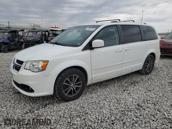 2017 Dodge Grand Caravan SXT with VIN 2C4RDGCG8HR711248, listed as a Copart auction lot 51546775 with 93,510 mi miles and Salvage Title. Bid and sale history available at DreamBid. Image 1.