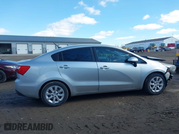 2013 Kia Rio LX with VIN KNADM4A37D6135384, listed as a IAAI auction lot 41740058 with 166,866 mi miles. Bid and sale history available at carsss.com. Image 14.