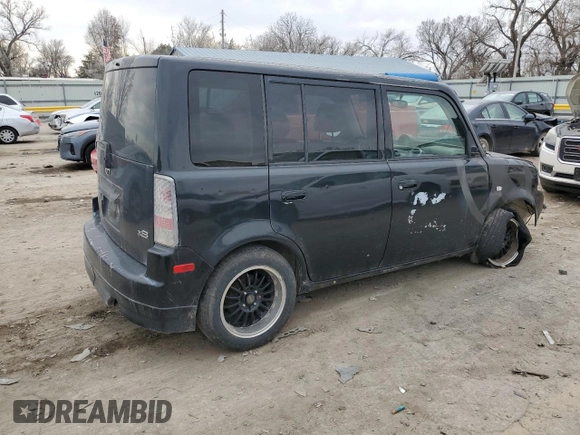 2005 Scion xB with VIN JTLKT324154006217, listed as a Copart auction lot 85201384 with 143,743 mi miles and Salvage Title. Bid and sale history available at carsss.com. Image 3.