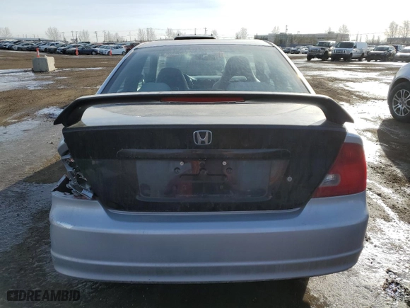 2002 Honda Civic LX with VIN 1HGEM225X2L814271, listed as a Copart auction lot 43064685 with 336,492 mi miles and Salvage Title. Bid and sale history available at carsss.com. Image 6.