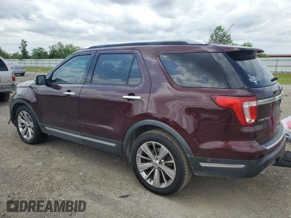 2018 Ford Explorer Limited with VIN 1FM5K7F85JGC69752, listed as a Copart auction lot 55360265 with 92,877 mi miles and Salvage title. Bid and sale history available at DreamBid. Image 2.