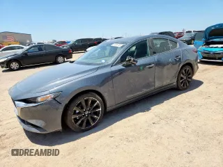 2024 Mazda 3 S Carbon Edition with VIN 3MZBPBCM8RM413340, listed as a Copart auction lot 61095745 with 21,870 mi miles and Salvage title. Bid and sale history available at DreamBid. Image 1.