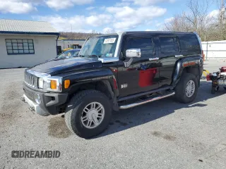 2008 Hummer H3 with VIN 5GTEN13E288113443, listed as a Copart auction lot 52597455 with 170,204 mi miles and Clean Title. Bid and sale history available at carsss.com. Image 1.