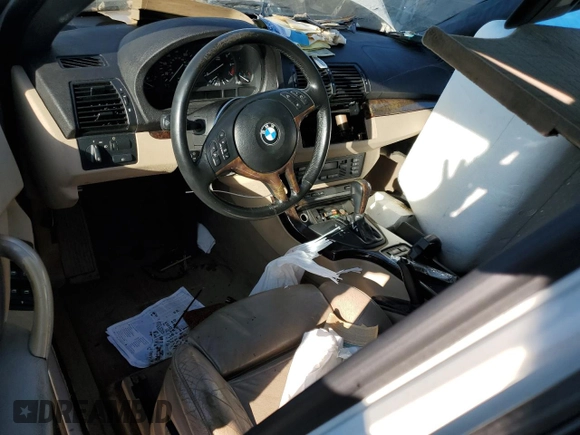 2001 BMW X5 3.0i with VIN WBAFA535X1LM66026, listed as a Copart auction lot 41907215 with 0 mi miles and Clean Title. Bid and sale history available at carsss.com. Image 8.