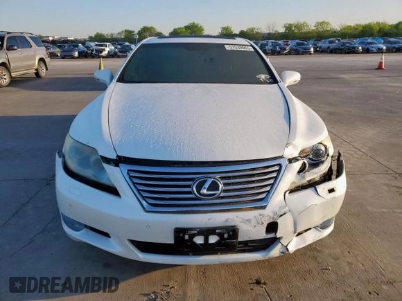 2011 Lexus LS 460 with VIN JTHBL5EF1B5102521, listed as a Copart auction lot 51530065 with Not provided miles and Salvage title. Bid and sale history available at DreamBid. Image 5.