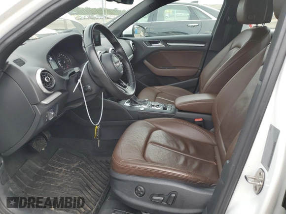 2017 Audi A3 Sedan Premium with VIN WAUB8GFF0H1065150, listed as a Copart auction lot 59060583 with 43,086 mi miles. Bid and sale history available at carsss.com. Image 7.