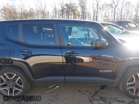 2020 Jeep Renegade Sport with VIN ZACNJAAB3LPL97434, listed as a IAAI auction lot 40990659 with 52,330 mi miles and . Bid and sale history available at carsss.com. Image 13.