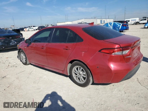2021 Toyota Corolla Hybrid LE with VIN JTDEAMDE0MJ031541, listed as a Copart auction lot 46516215 with 272,892 mi miles and Salvage Title. Bid and sale history available at carsss.com. Image 2.