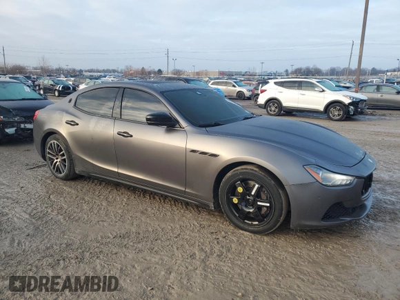 2017 Maserati Ghibli S Q4 with VIN ZAM57RTA0H1213655, listed as a Copart auction lot 40513464 with 125,713 mi miles. Bid and sale history available at carsss.com. Image 4.