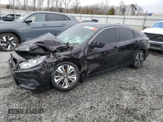2017 Honda Civic Sedan EX-T with VIN 19XFC1F35HE024516, listed as a Copart auction lot 48001875 with 95,114 mi miles and Salvage Title. Bid and sale history available at carsss.com. Image 1.