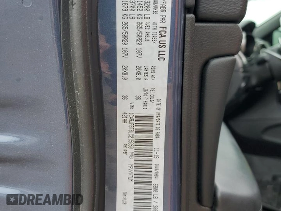 2020 Jeep Grand Cherokee Limited X with VIN 1C4RJFBT8LC215658, listed as a Copart auction lot 53664315 with 47,001 mi miles and Salvage title. Bid and sale history available at DreamBid. Image 13.