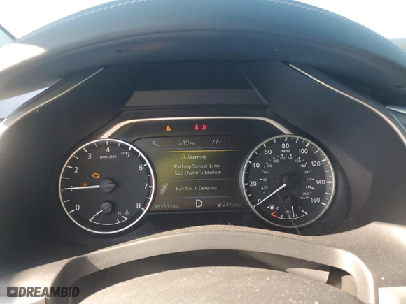2022 Nissan Murano SV with VIN 5N1AZ2BS4NC126352, listed as a Copart auction lot 49026225 with 46,333 mi miles and Non Repairable. Bid and sale history available at carsss.com. Image 9.
