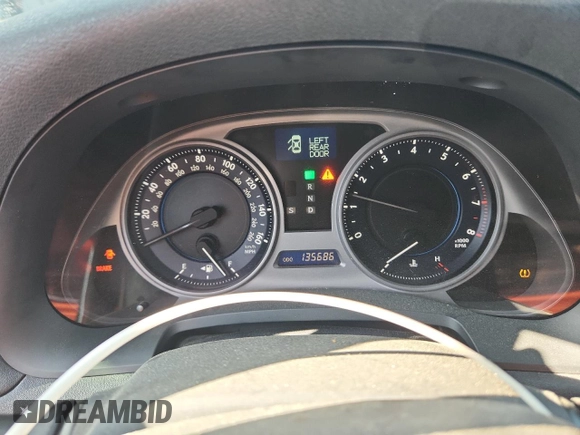 2007 Lexus IS 350 with VIN JTHBE262975014988, listed as a Copart auction lot 59887125 with 135,686 mi miles and Salvage title. Bid and sale history available at DreamBid. Image 9.