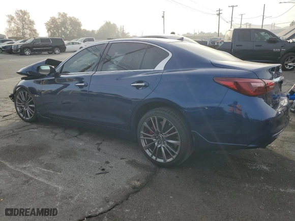 2018 Infiniti Q50 RED SPORT 400 with VIN JN1FV7AP1JM461205, listed as a Copart auction lot 86203994 with NaN miles and Salvage Title. Bid and sale history available at carsss.com. Image 2.