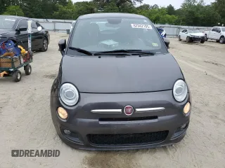 2015 FIAT 500 Sport with VIN 3C3CFFBR0FT755871, listed as a Copart auction lot 62342105 with 76,514 mi miles and Salvage title. Bid and sale history available at DreamBid. Image 5.