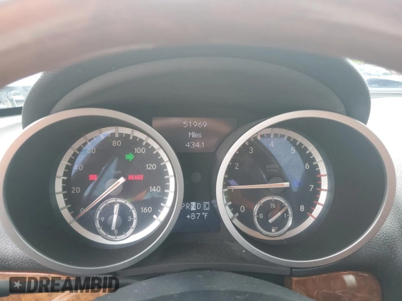 2009 Mercedes-Benz SLK 280 with VIN WDBWK54F89F192082, listed as a Copart auction lot 63422345 with 51,969 mi miles and Salvage title. Bid and sale history available at DreamBid. Image 9.
