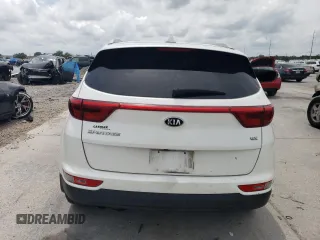2018 Kia Sportage EX with VIN KNDPNCAC5J7404155, listed as a Copart auction lot 55111775 with 189,691 mi miles and Salvage title. Bid and sale history available at DreamBid. Image 6.