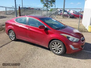 2014 Hyundai Elantra SE with VIN 5NPDH4AE1EH542553, listed as a IAAI auction lot 41963357 with 196,233 mi miles. Bid and sale history available at carsss.com. Image 1.