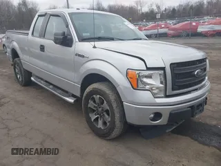 2014 Ford F-150 XL with VIN 1FTFX1EF2EFC81067, listed as a IAAI auction lot 41697190 with 105,584 mi miles. Bid and sale history available at carsss.com. Image 1.