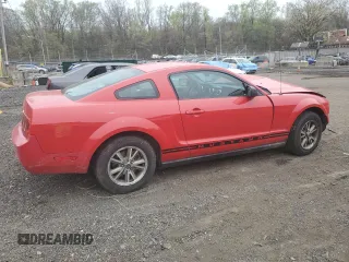 2005 Ford Mustang Deluxe with VIN 1ZVFT80N855115559, listed as a Copart auction lot 52287755 with 0 mi miles and Salvage Title. Bid and sale history available at carsss.com. Image 3.