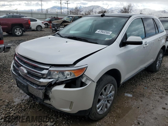 2014 Ford Edge SEL with VIN 2FMDK3JC8EBA62575, listed as a Copart auction lot 47943265 with 125,195 mi miles and Salvage Title. Bid and sale history available at carsss.com. Image 1.