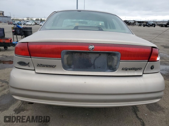 1998 Mercury Mystique z VIN 3MEFM66L4WM611303, wystawiony jako Copart lot #51298355 z przebiegiem 109 671 mil mil oraz Szkody całkowita. Historia ofert i sprzedaży dostępna na DreamBid. Obrazek 6.