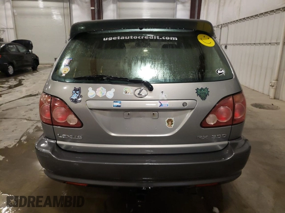 2000 Lexus RX 300 with VIN JT6HF10U4Y0150495, listed as a Copart auction lot 47069615 with 0 mi miles and Non Repairable. Bid and sale history available at carsss.com. Image 6.