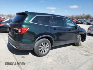 2021 Honda Pilot EX-L with VIN 5FNYF6H59MB004544, listed as a Copart auction lot 49628845 with 50,033 mi miles and Salvage Title. Bid and sale history available at carsss.com. Image 3.