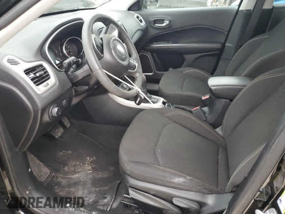 2021 Jeep Compass Sport with VIN 3C4NJCAB9MT510988, listed as a Copart auction lot 51683555 with 48,953 mi miles and Salvage title. Bid and sale history available at DreamBid. Image 7.