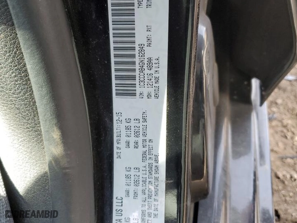 2016 Chrysler 200 Limited with VIN 1C3CCCAB4GN162849, listed as a Copart auction lot 48391445 with 132,992 mi miles and Salvage Title. Bid and sale history available at carsss.com. Image 12.