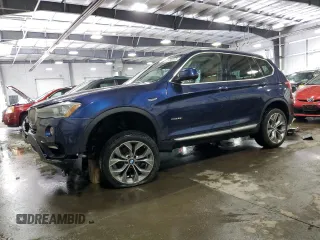 2016 BMW X3 xDrive28i with VIN 5UXWX9C53G0D79749, listed as a Copart auction lot 45796975 with 104,692 mi miles and Salvage Title. Bid and sale history available at carsss.com. Image 1.