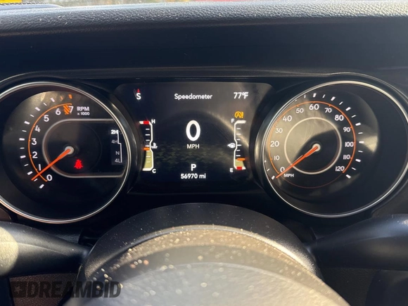 2022 Jeep Gladiator Willys z VIN 1C6HJTAG9NL160131, wystawiony jako Copart lot #50428855 z przebiegiem 56 970 mil mil oraz Czysty tytuł • Clean title. Historia ofert i sprzedaży dostępna na DreamBid. Obrazek 8.