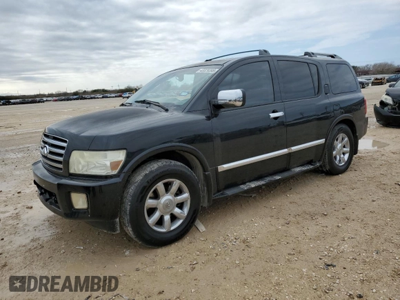 2007 Infiniti QX56 with VIN 5N3AA08C27N800671, listed as a Copart auction lot 43329395 with 256,723 mi miles and Salvage Title. Bid and sale history available at carsss.com. Image 1.