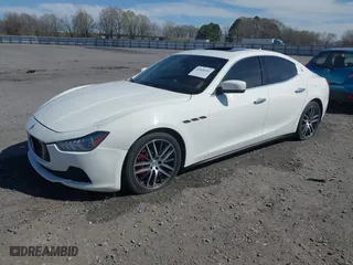 2014 Maserati Ghibli S Q4 with VIN ZAM57RTA2E1086502, listed as a IAAI auction lot 41826851 with 1 mi miles. Bid and sale history available at carsss.com. Image 18.